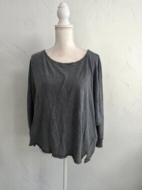 HELLO NITE Gray Long Sleeve Sleep Shirt Size Medium NEW NWT